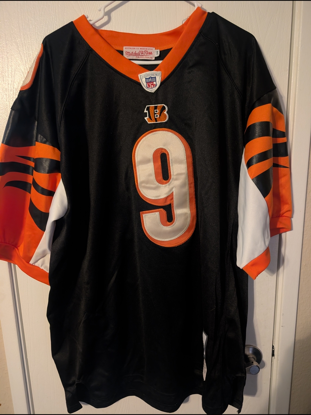 Carson Palmer Cincinnati Bengals #9 NFL Jersey Mitchell & Ness Size 54